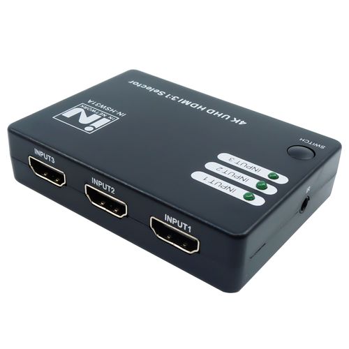 IR센서 및 리모콘 포함 버전 1.4 HDMI 3대1선택기 IN-HSW31A INV163